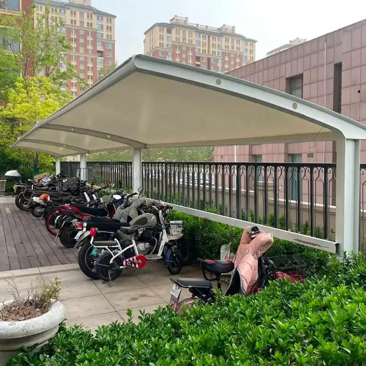 克东县膜结构电动车棚